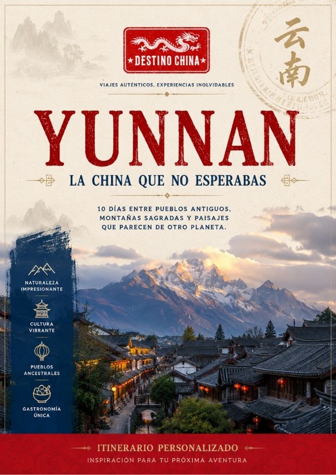 Boletin de un intinerario de viaje a China